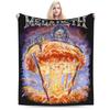 Killing Is My Business  Rock Band Blanket Flannel Megadeths Lightweight Throw Blanket for Car Sofa Couch Bedspread