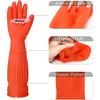 Long Non-Slip Reusable Rubber Dishwashing Gloves for Household Cleaning Kitchen Housework Dishes Cars Gardening - Multipurpose