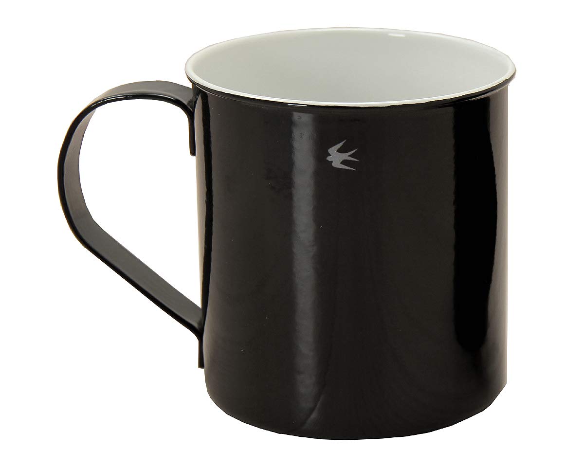 

Кружка Swallow от GLOCAL STANDARD PRODUCTS, изготовленная из стильной эмали, кофейная чашка для улицы и кемпинга (Черный/Большой/400 мл) Япония, (Жаростойкий, Пожаробезопасный,