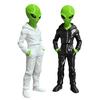 Yousheng Alien Wearing Hoodie Statue, 3D Printed Green Alien Figurine, Collectible Alien Sculpture, Sci-Fi Desktop Decoration Gift for Alien Lovers