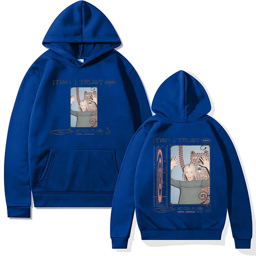 Men I Trust Equus Tour 2025 Hoodies Men I Trust Band Creative Harajuku Aesthetic Sweatshirt Unisex Y2K Soft Fleece Pullover