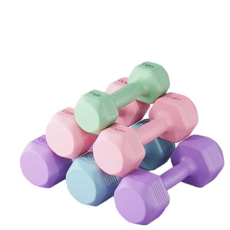 Cement-Coated Dumbbell Set