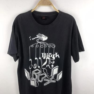 90er Björk Isländische Sängerin Album Schwarz Kurz Schwarz Unisex T-Shirt