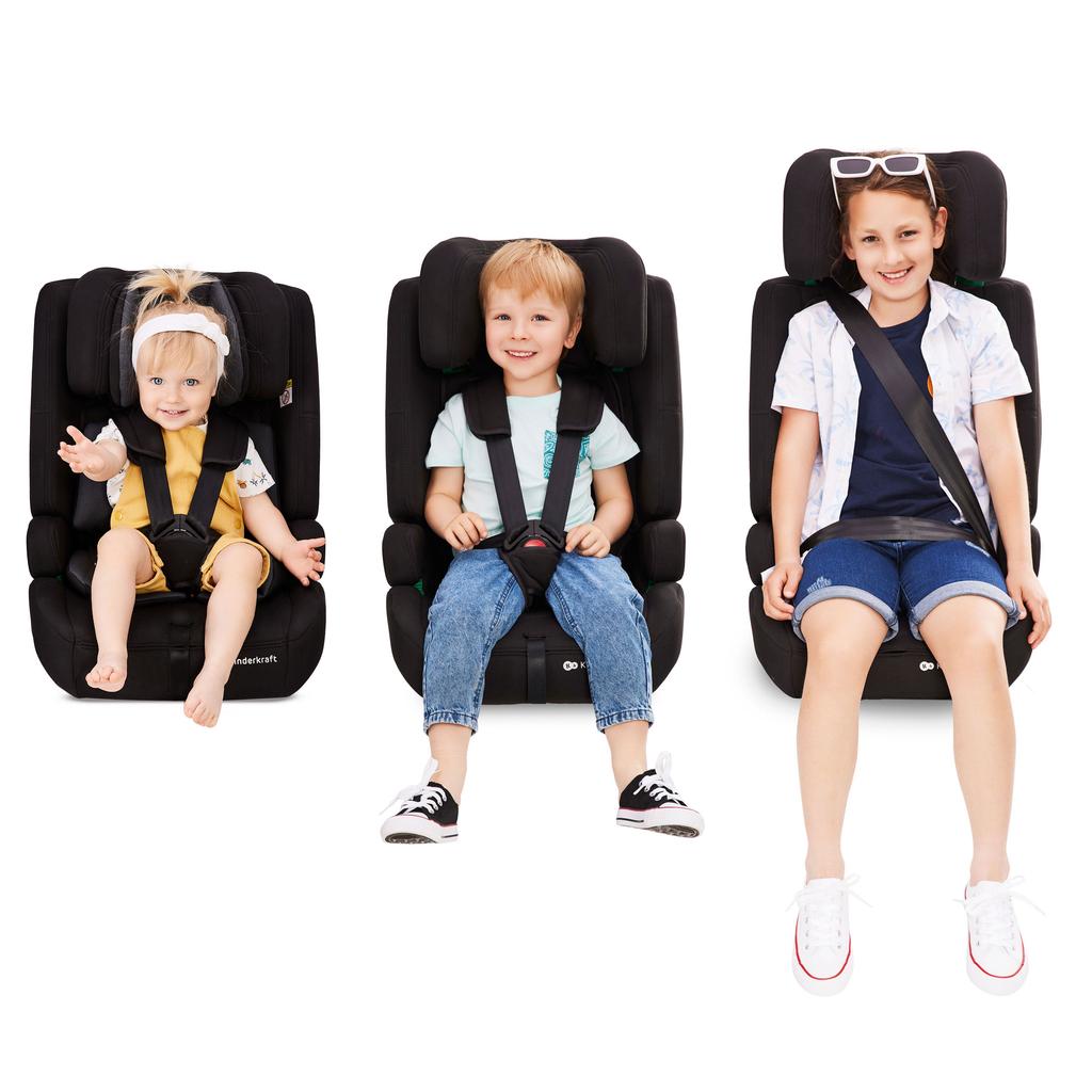 KINDERKRAFT SAFETY FIX 2 i-Size Car Seat 76-150cm Black