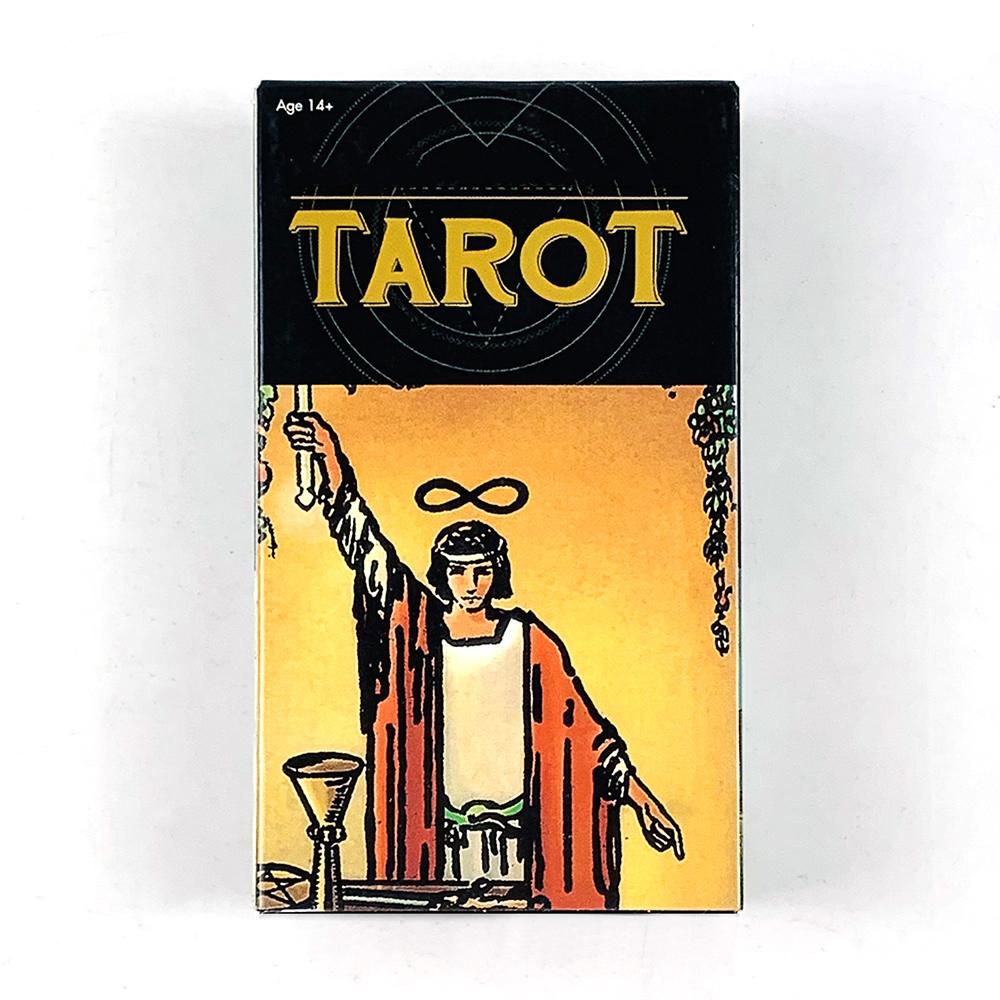 Tarot Cards A 78pcs Deck Oracle English Prophecy Divination Oracle Edition Borad Playing Game, Family Gatherings Cards Games