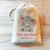 Custom Elephant Favor Bag Baby Elephant Theme Baby Shower Girl or Boy Thank You Kindergarten NewBorn Birthday Party Decor