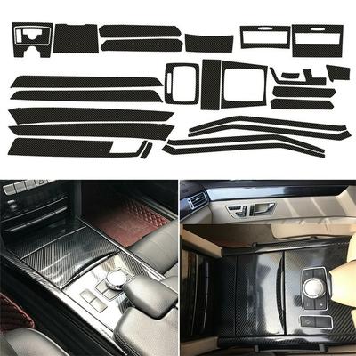 5D Koolstofvezel Interieur DIY Decals voor Mercedes Benz E W212 2009-2013