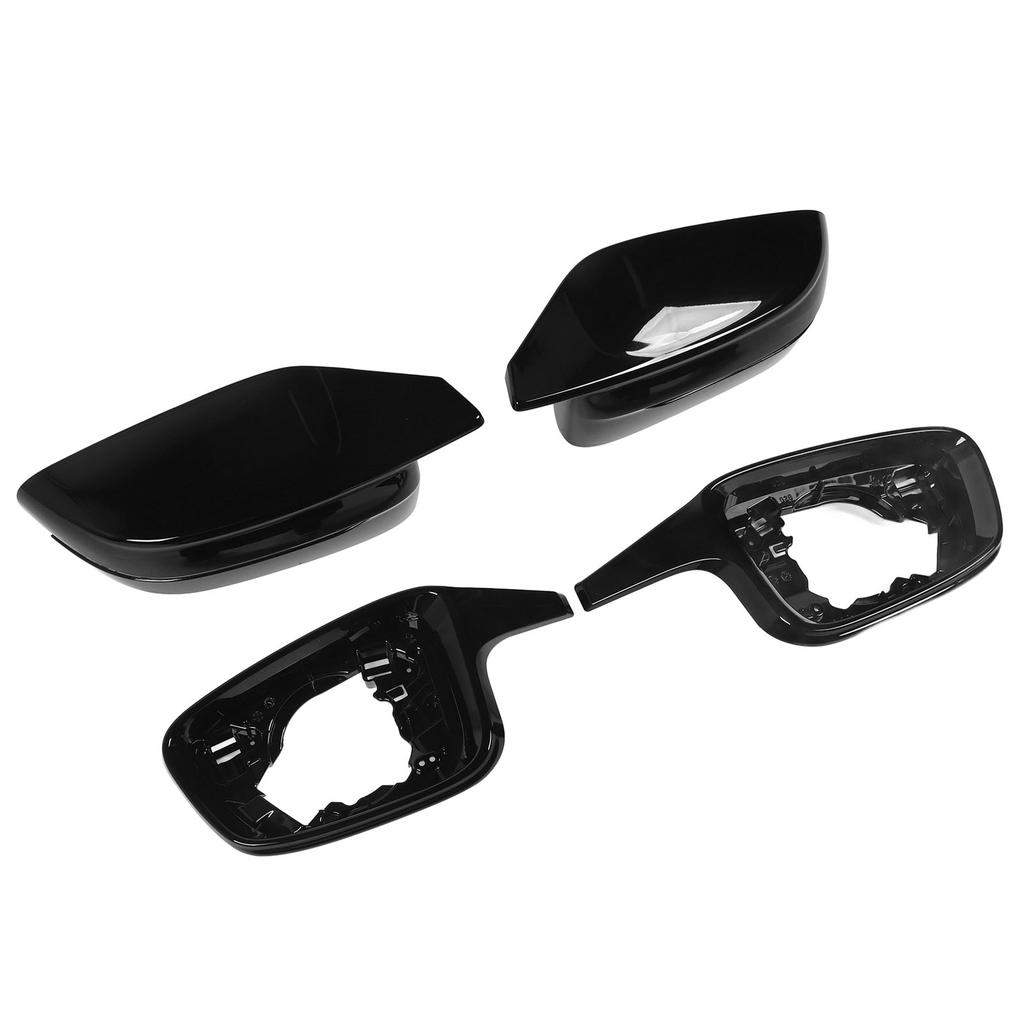 Rearview Mirror Cover Trim M3 G80 Style Bright Black Door Mirror Caps for 3 Series G20 LHD 2020 To 2024