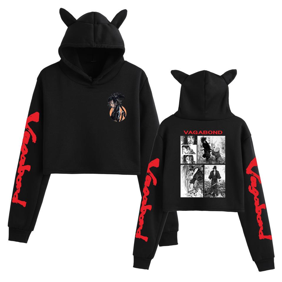 Vagabond Miyamoto Musashi Anime Cat Ear Hoodie for Women