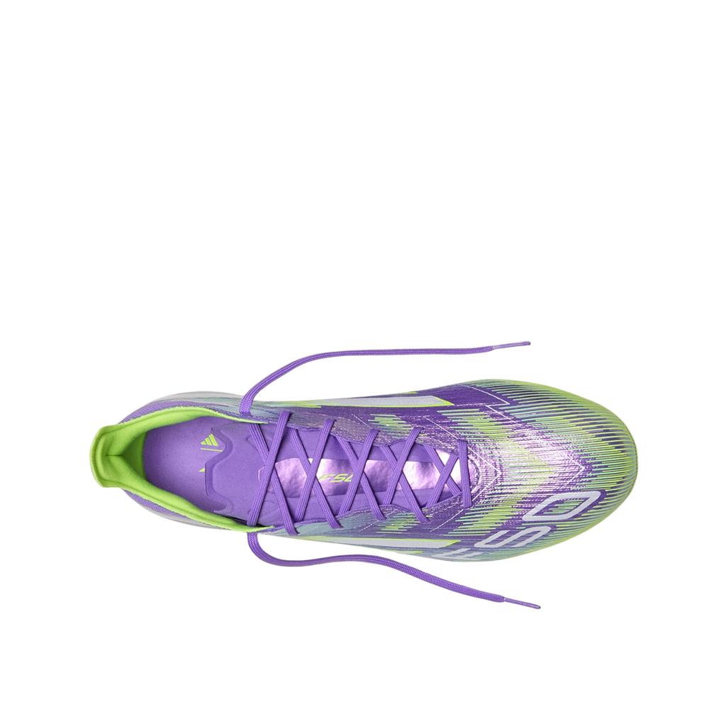adidas Adizero F50 Elite FG Radiant Blaze Pack Unisex Sneaker Lila Purple-Rush Cloud-Weiß JH7615