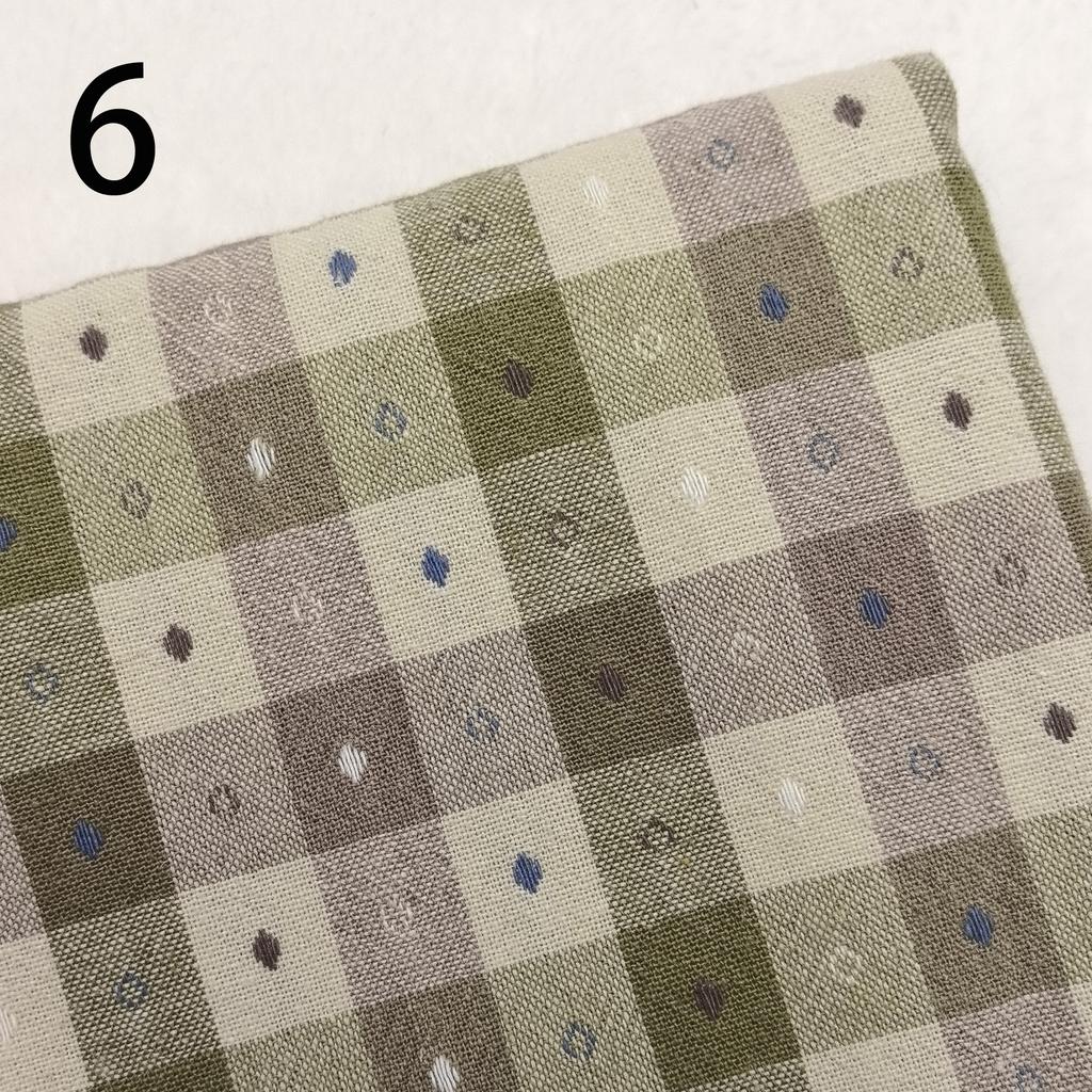 50x70cm Japanese Yarn-dyed Fabric first dye woven cotton plaid brocade patchwork craft fabric cloth DIY stitch sew doll clothes