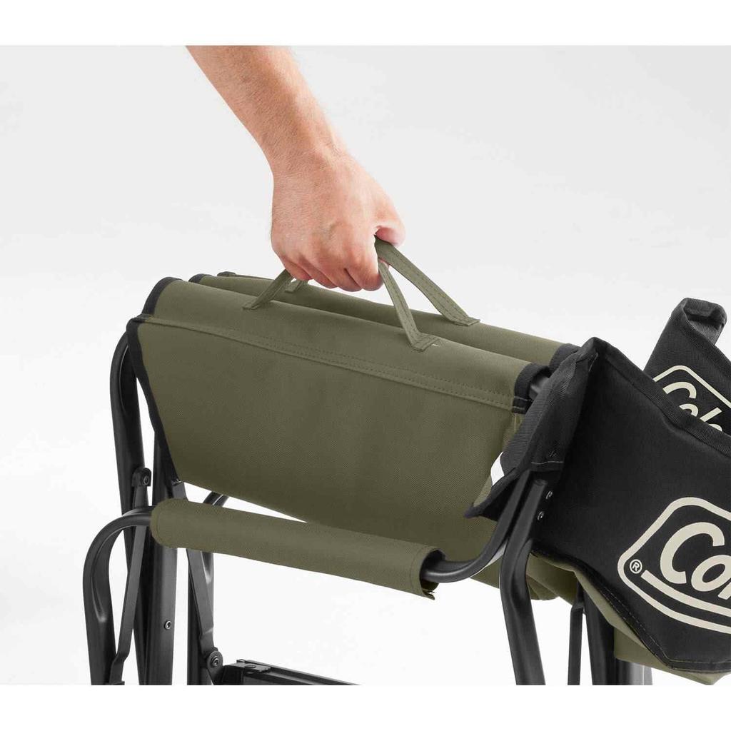 Židle Coleman, odkládací stolek, lehátko, ST olivová, 2000033809