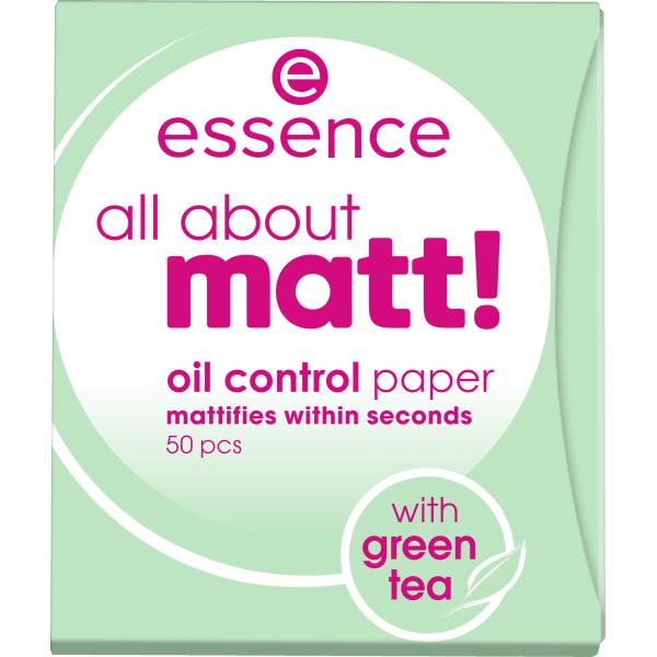 

Матовая бумага для контроля жирности Essence All About, 50 листов