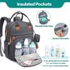 Mochila multifuncional para mamás: cuna plegable, bolsa de pañales impermeable de gran capacidad para mamás