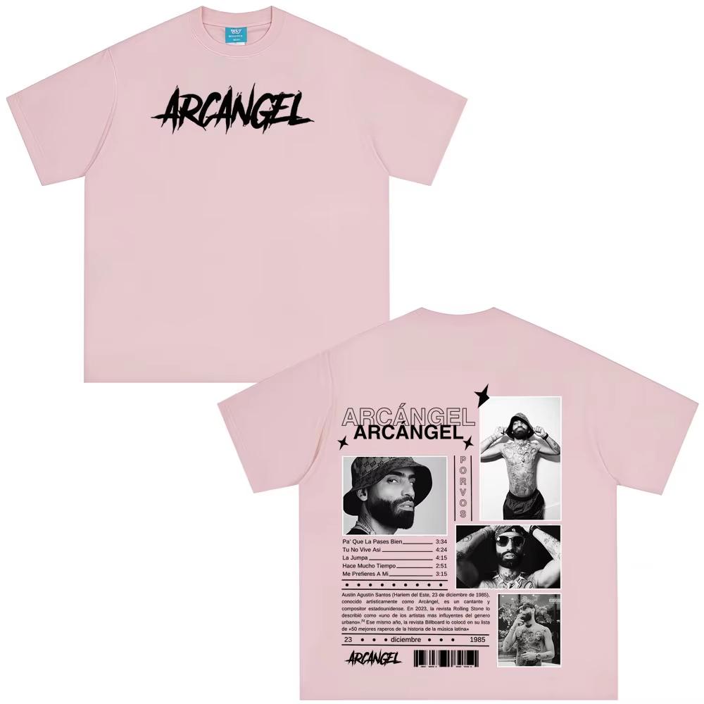 Rapper Arcangel Album 2026 T Shirt Unisexs Unisex Clothing Hip Hop Fashion Oversized Short Sleeve Tshirt Cotton Tshirts Fan Gift
