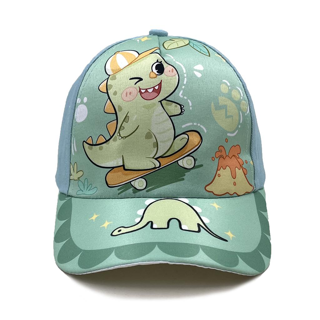 Excavator Spider Dinosaur Cartoon Peripheral Printing Children's Baseball Cap Spring Summer Cartoon Sun Hat
