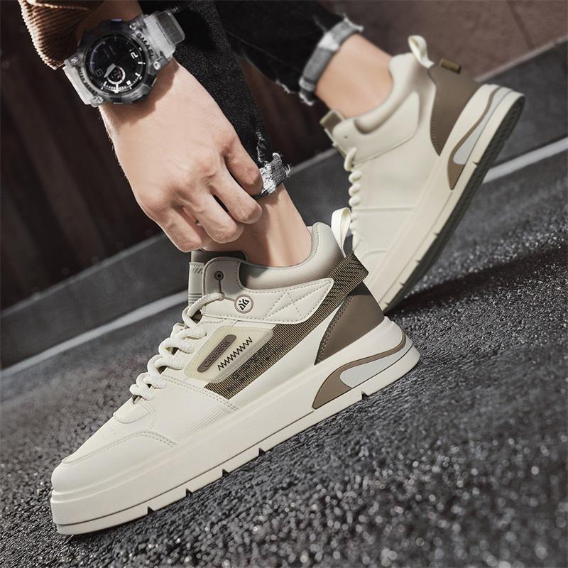 Ny mote Høst Og Vinter Høytopp for menn Martin Boots Studenter Mann Gutter Trending Soft Sole Arbeidssko Arbeidsbeskyttelse Martin Sneakers