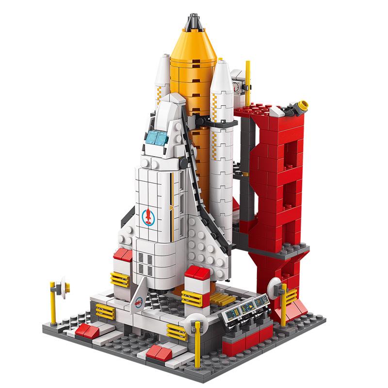 Lele Brothers Space Shuttle Building Blocks: Educational Toy Puzzle for Kids