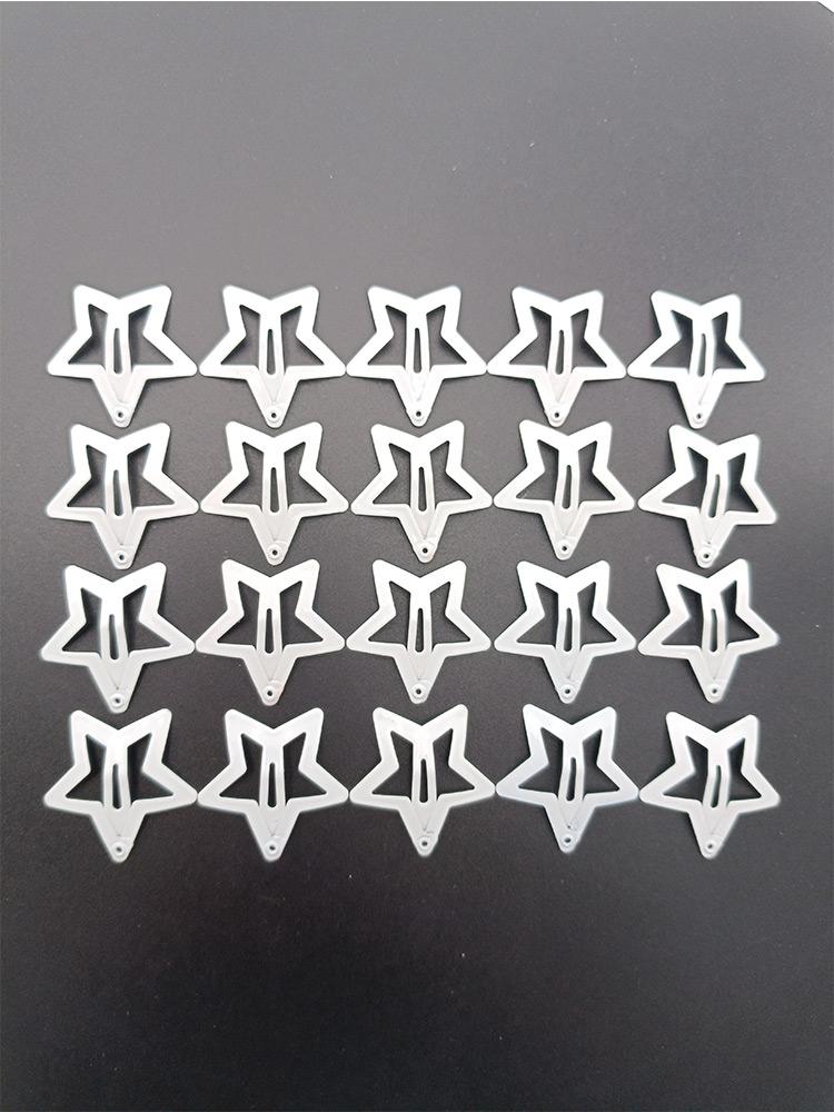20 PCS Star Shape Pentagram 3cm BB Hairpins Small Sweet Cool Metal Simple Fashion Women Five-pointed Y2k Accessories Hair Clips