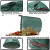 Sac de jardin - 272 L (Lot de 4) - Autoportant et pliable - Indéchirable réutilisable - 4 poignées renforcées