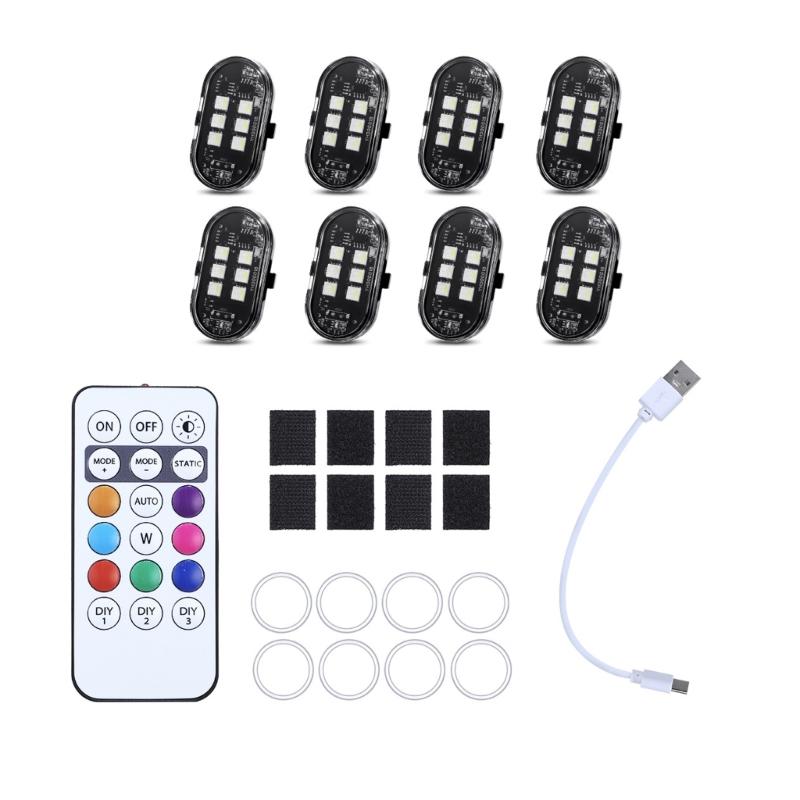 LED Warning Light Set with Wireless Remote For Personalization Waterproof Anti Vibration Strobe Light Easy Installation