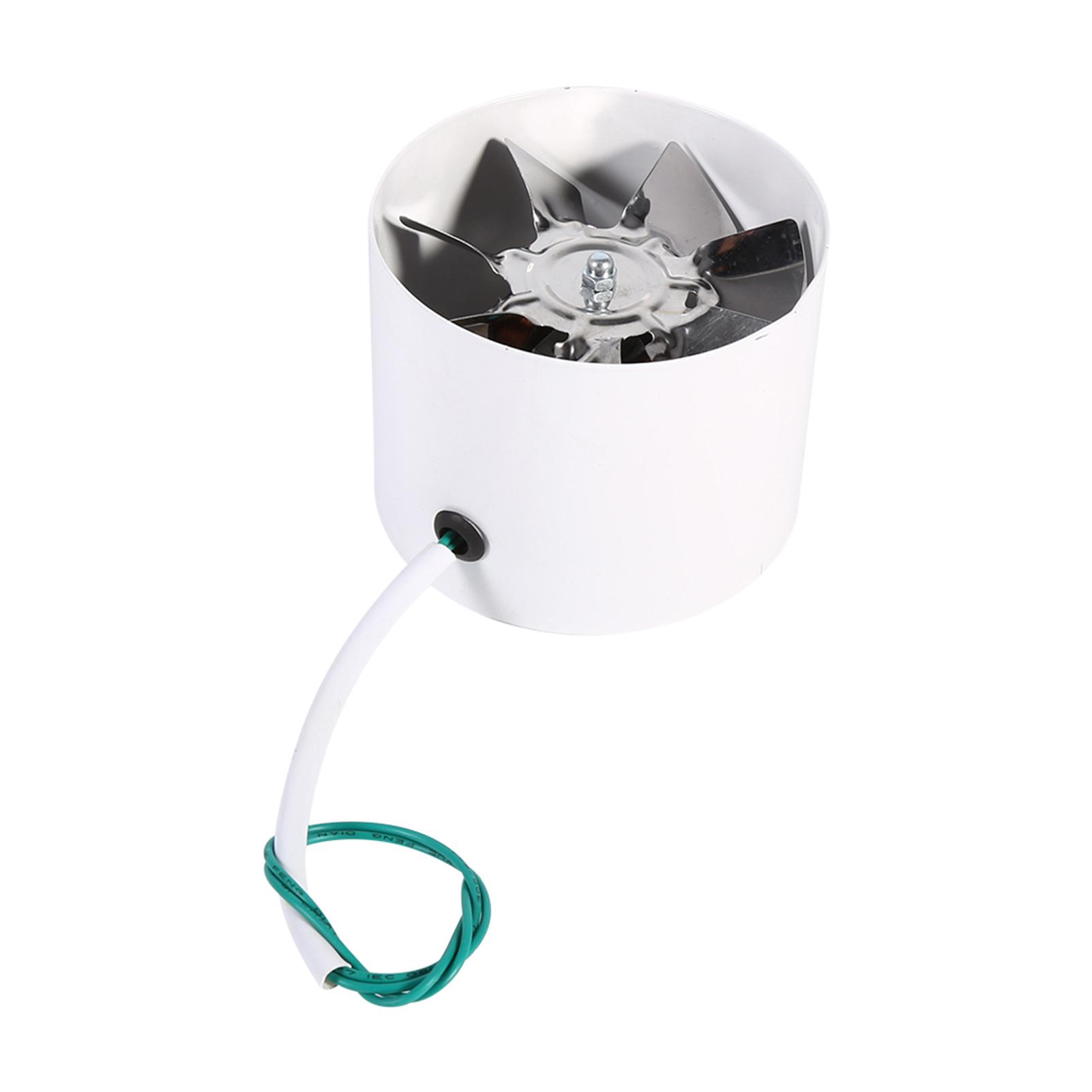 

Inline Duct Fan Exhaust Ventilation Home Indoor Air Vent Cooling Steel Blade 220V 20W