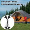 Telescopic Spring Fish Bone Nail Aluminum Alloy Tent Nail Hiking Ground Pin Travel Tent