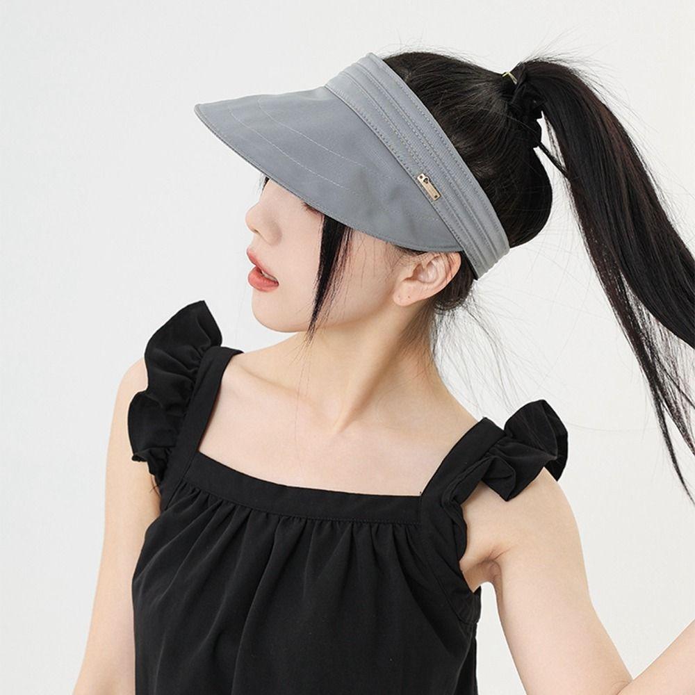 

Casual Visor Sun Shade Peaked Cap Sunscreen Cloth Men Hats Sports Hats Women Cap Empty Top Hat хакі