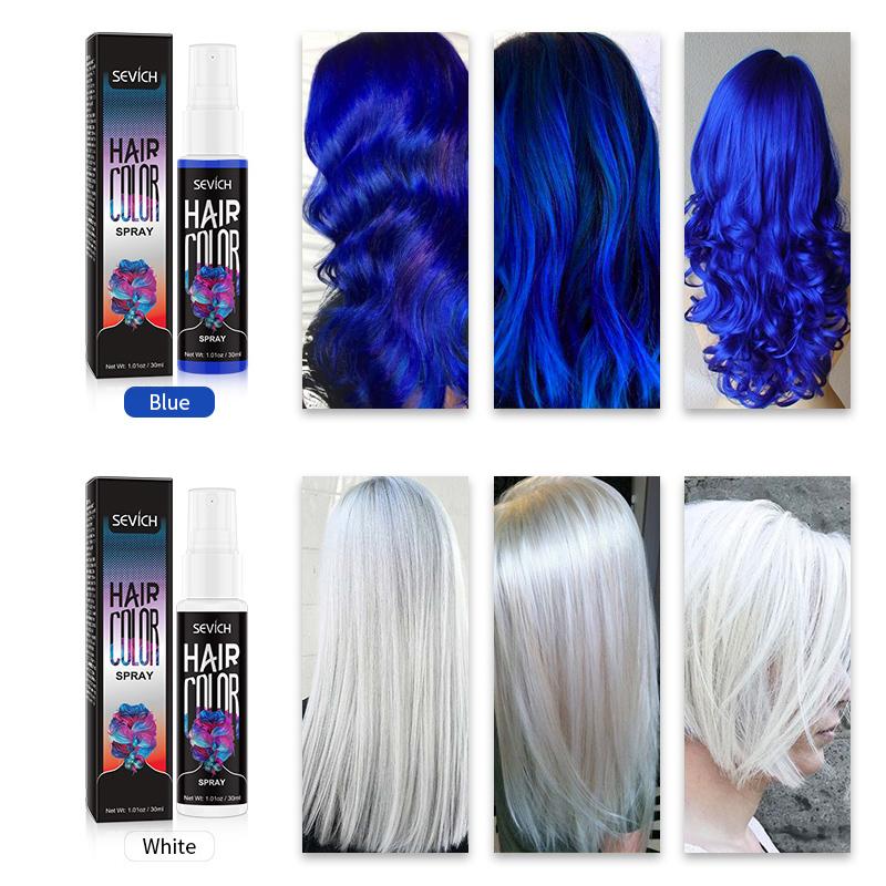 SEVICH 3Bottle/Set Hair Color Spray Instant Hair Color Hair Styling Product 30ml Temporary Hair Dye Color Fashion Beauty Makeup