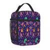 Bestselling Spyro Pattern Space Print Insulated Food Bag Road Trip Lunch Carrier