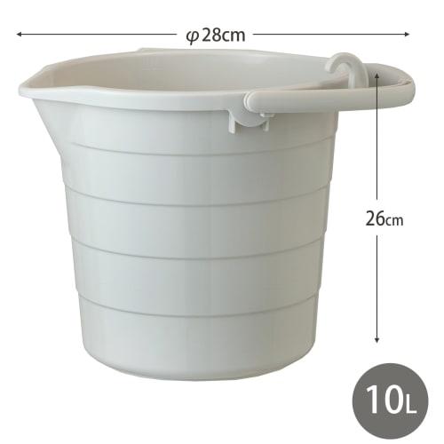 Heiwa Kougyou Pigeon Bucket 10L, Milk Tea Beige