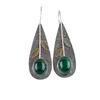 Natural Malecite Gemstone 925 Sterling Silver Jewelry Handcrfated Earrings 2.00" EE-72-33