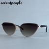 Trendy Sexy Cat Eye Sunglasses Women  Luxury Brand Vintage Punk Outdoor Sun Glasses For Ladies Classic Cateye Shades UV400