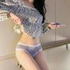 Women's Briefs Sexy Lace Low-rise Leopard Comfortable Lingerie 160