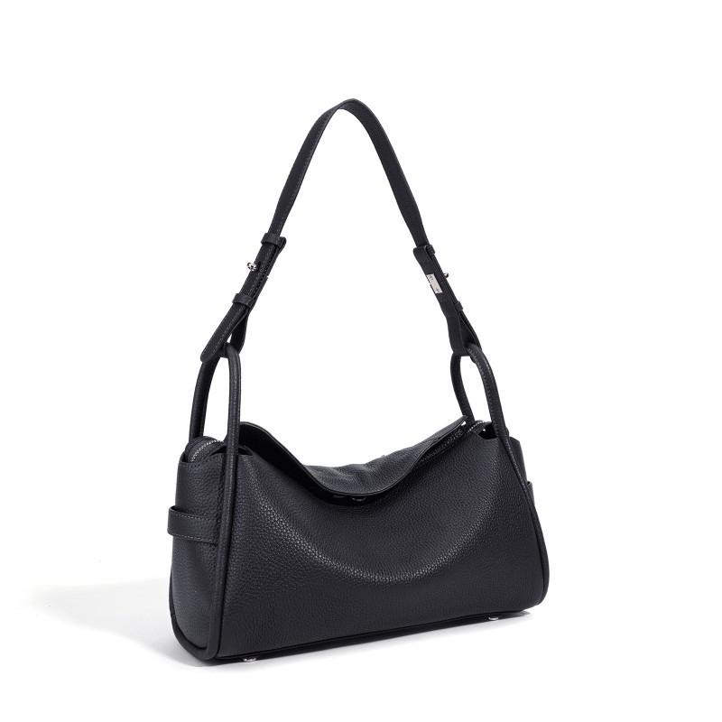 New Korean Fashionable Armpit Bag Women's High-quality Cross-body Genuine Leather All-matching Commuter Shoulder Pillow