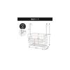 Bathroom Basket, 18-8 Stainless Steel, Hanging Basket for Bath, Bath Rack, Towel Hanger with Small