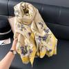 National Style Ancient Building Antique Retro Autumn And Winter Women'S Imitation Cashmere Short Beard Fringed Warm Scarf Shawl Scarf