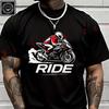 2026 Men T Shirt Sportbike Burnout Graphic - Motorcycle Rider T-Shirt Men‘s Summer Short Sleeve Tops Tee