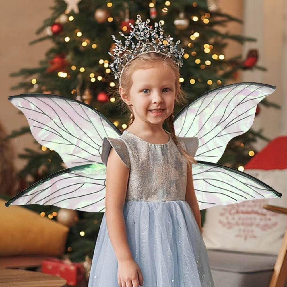 Multicolor Girl Butterfly Wings Cosplay Props Dress-Up Wings Costume  Women Girls Princess