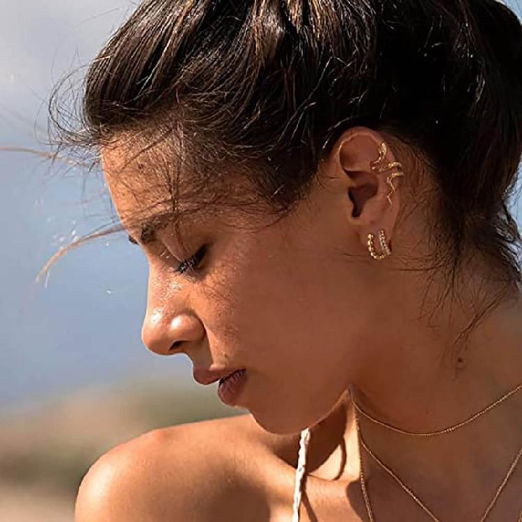 Climber Crawler Snake Clip On Wrap Earring Ear Cuff Earrings For Women Party