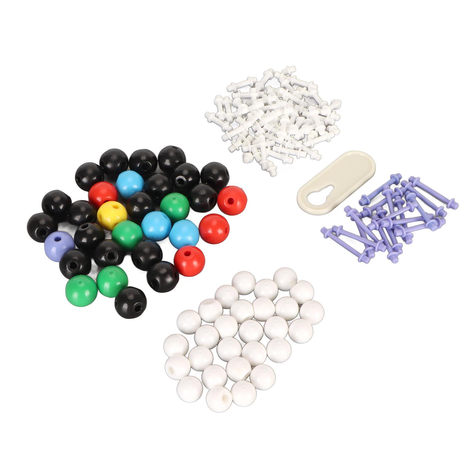 136PCS Органическая химия Молекулярная модель 59 атомов 76 связей 1 инструмент — фото 9