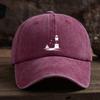 Seagull Sailboat Print Baseball Hat Unisex Outdoor Fashion Versatile Peaked Cap Trend