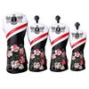 Golf Club Headcover Made of Premium PU Leather for Fairway and Utility Floral 4-Piece Set Driver/Wood/Utility Covers, (Synthetic Leather), Driver,