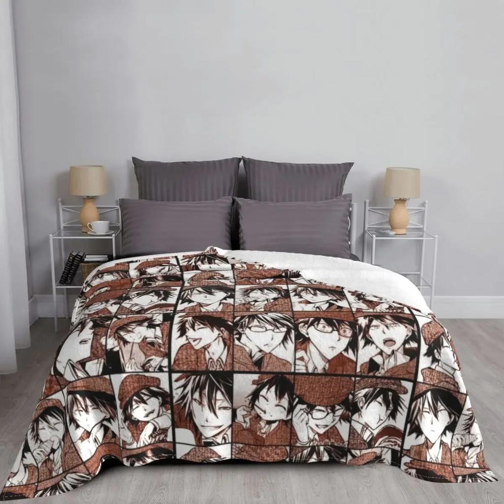 Ranpo Bungou Stray D Collage- Manga Color Version Throw Blanket Bed Fashionable Blanket Blanket For Baby