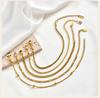 PVD Gold Plated Bracelet Women, Stackable Chain Bracelets, Stainless Steel Adjustable Waterproof Dainty Layering Jewelry