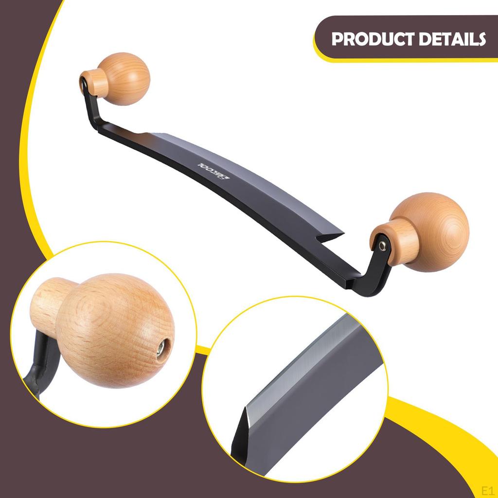 Hoblovací nůž Dřevěné rukojeti Jednoduchý Rovný Kácený Holicí nástroj