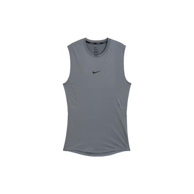 Pro Dri-FIT Solidny Wygodny Bezrękawnik Męski Top Szaro-dymny Czarny FB7915-084