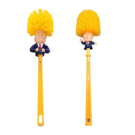 1/2 szt. Szczotka do WC z długą rączką Dekoracja lalki z kreskówki Szczotka do czyszczenia łazienki z podstawką Humorystyczny wystrój łazienki