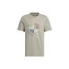 Short Sleeve Mountain Graphic T-shirt 'Silver Pebble' Men's IT8847