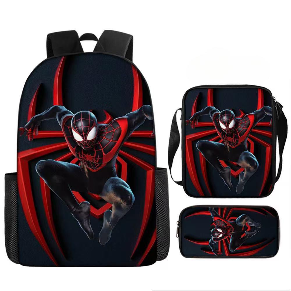 Child Printed Backpack Schoolbag Shoulder Bag Pencil Bag